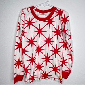 New Masala Kids top shirt tee tshirt red stars Sz 8 boy or girl